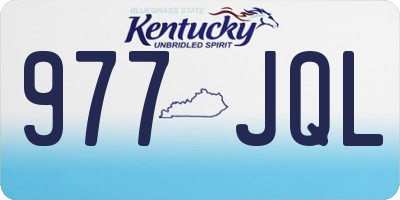 KY license plate 977JQL