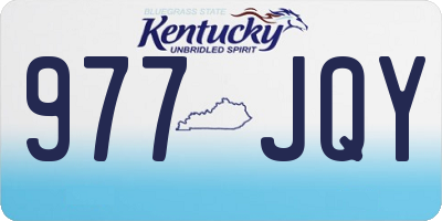 KY license plate 977JQY