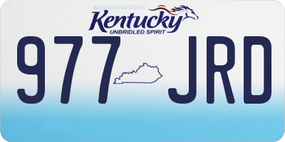 KY license plate 977JRD