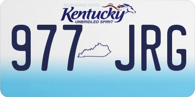 KY license plate 977JRG