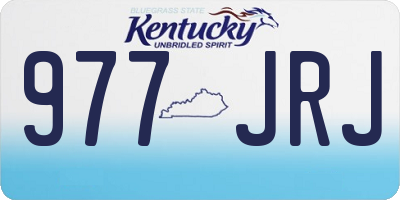 KY license plate 977JRJ