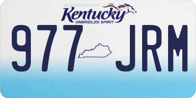 KY license plate 977JRM