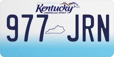 KY license plate 977JRN
