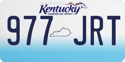 KY license plate 977JRT