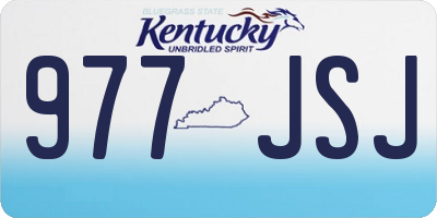 KY license plate 977JSJ