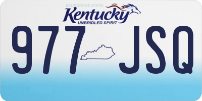 KY license plate 977JSQ