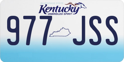KY license plate 977JSS
