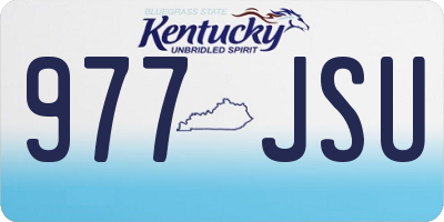 KY license plate 977JSU