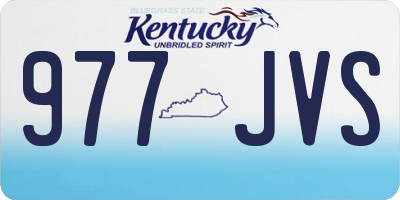 KY license plate 977JVS
