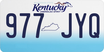 KY license plate 977JYQ