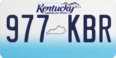 KY license plate 977KBR