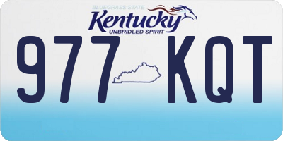 KY license plate 977KQT