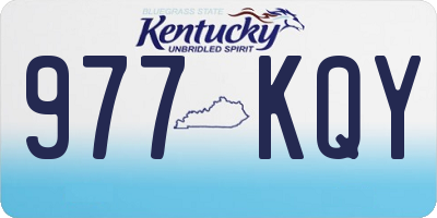 KY license plate 977KQY
