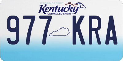 KY license plate 977KRA