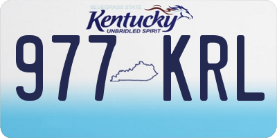 KY license plate 977KRL