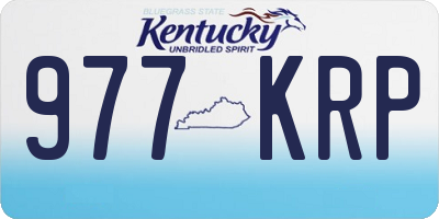 KY license plate 977KRP