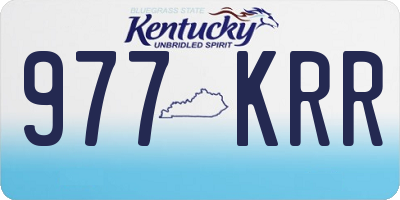 KY license plate 977KRR