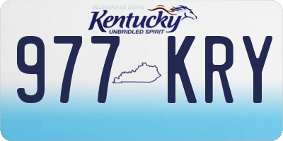 KY license plate 977KRY