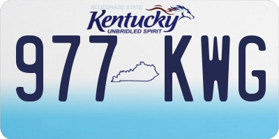 KY license plate 977KWG