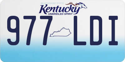 KY license plate 977LDI
