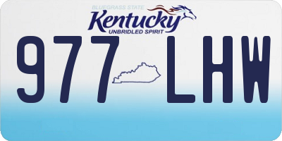 KY license plate 977LHW