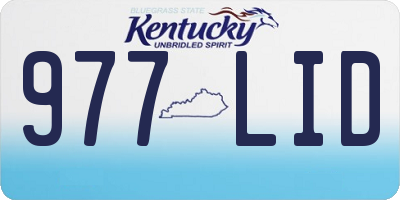 KY license plate 977LID