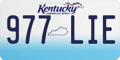 KY license plate 977LIE