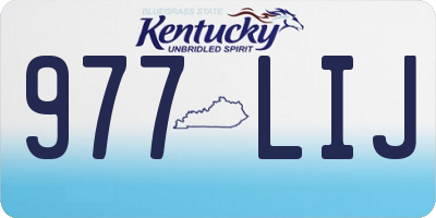 KY license plate 977LIJ