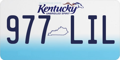 KY license plate 977LIL