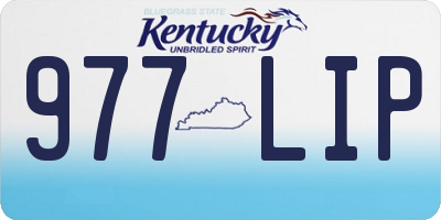 KY license plate 977LIP