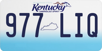 KY license plate 977LIQ