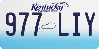 KY license plate 977LIY