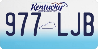 KY license plate 977LJB