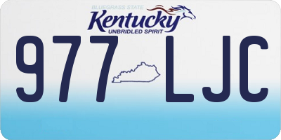 KY license plate 977LJC