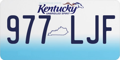 KY license plate 977LJF
