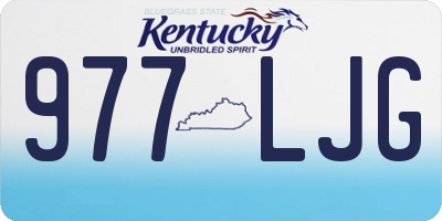 KY license plate 977LJG