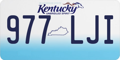 KY license plate 977LJI