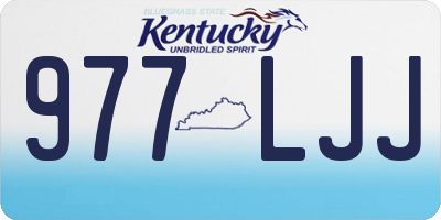 KY license plate 977LJJ