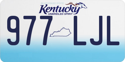 KY license plate 977LJL