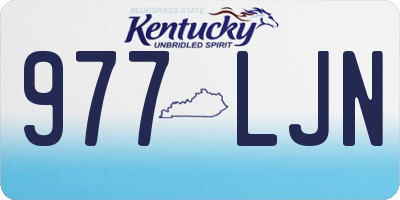 KY license plate 977LJN
