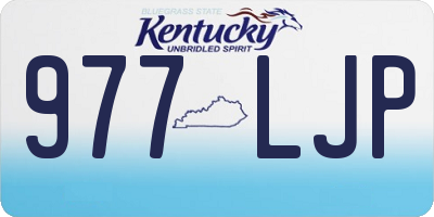 KY license plate 977LJP