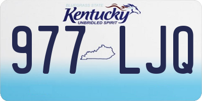 KY license plate 977LJQ