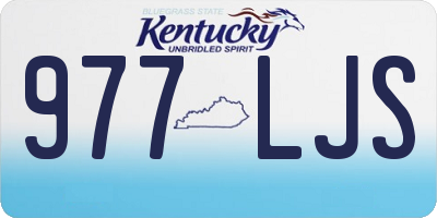 KY license plate 977LJS