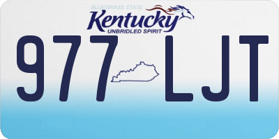 KY license plate 977LJT