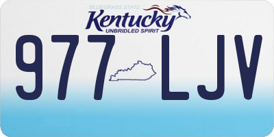 KY license plate 977LJV
