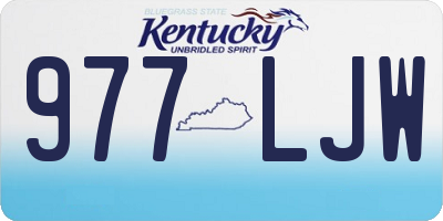 KY license plate 977LJW
