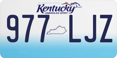 KY license plate 977LJZ