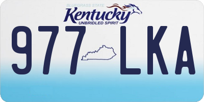 KY license plate 977LKA