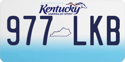 KY license plate 977LKB