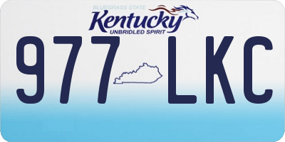 KY license plate 977LKC